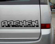 Aufkleber Aachen Schriftzug Skyline Autoaufkleber 25 Farben Autosticker Sticker