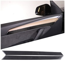 Innen Tür Blende Carbon Aufkleber Zierleisten Passend für Tesla Model 3 / Y