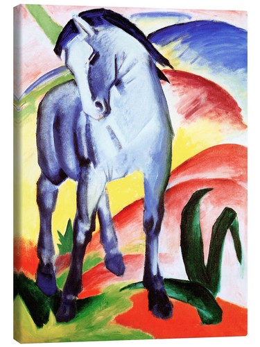 Leinwandbild blaues pferd - leinwandbild,