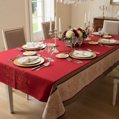 Tischdecke jacquard 100 - jacquard, 100%