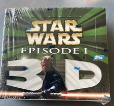 Topps Star Wars Episode I Movie 3-D Trading Card Sealed Box (36) - Rare