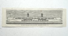 Das Trajekt Dampfboot zwischen Dover und Calais. Durchschnitt Holzstich von 1870