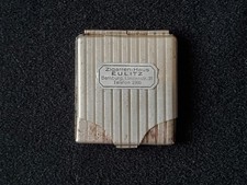 Bernburg Anhalt Zigarren-Haus Eulitz Metalletui-Werbung, aufklappbar, gebraucht.