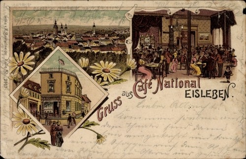 Litho lutherstadt eisleben - lutherstadt,