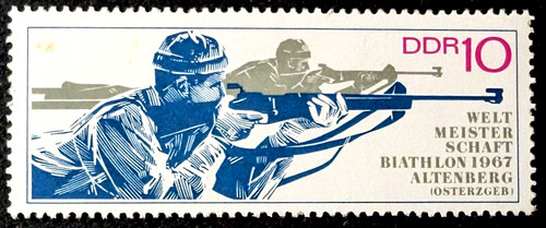 Ddr 1967 mi1251 biathlon - ddr, biathlon-wm