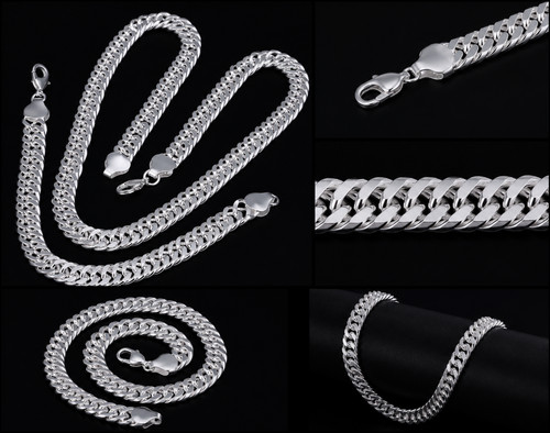 Stylische cuban link kette - cuban, 925