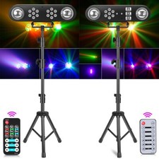 DJ Partylicht Set mit Ständer Mobile DMX Bühnenbeleuchtung LED Disco Lichteffekt