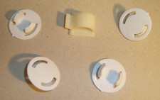 Kleinteile 4 x Abdeckung Kabelhalter als Set für Hoover VisionHD Waschmaschine