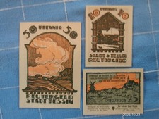 Stadt TESSIN / Mecklenburg-Vorpommern:  3  x  REUTERGELD,