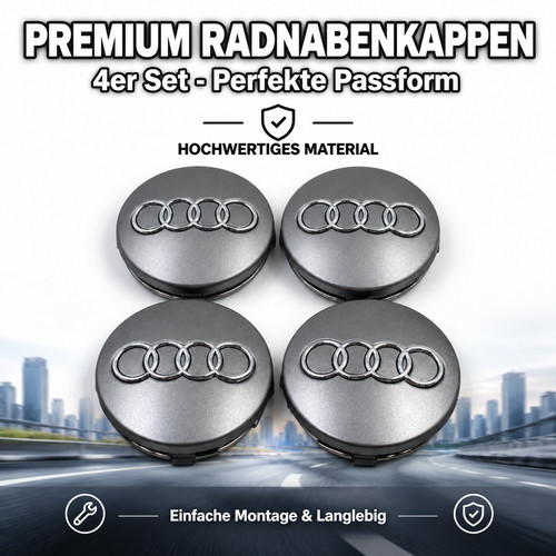 Grau nabenkappen 60mm stück - grau,