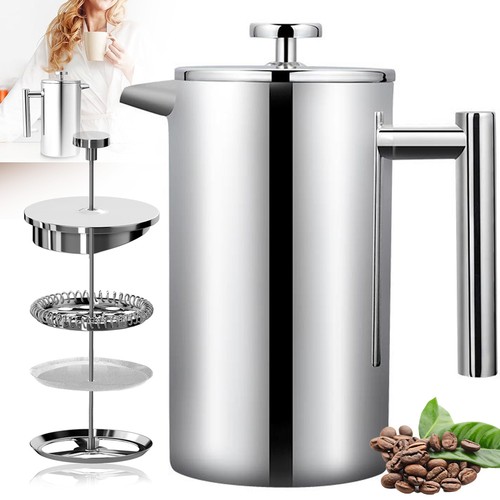 800ml edelstahl kaffeebereiter - edelstahl,