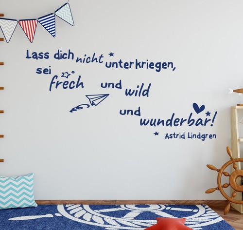 Wandtattoo kinderzimmer zitat - kinderzimmer,