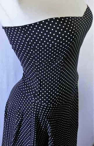 Petticoat bandeau kleid - bandeau, polka