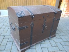 Antike barock eichen truhe - eichen,