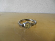 Vintage Certina Swiss Made silberton Analog Damenuhr zum aufziehen