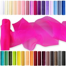 9 m Organza Stoff 16 cm Rolle