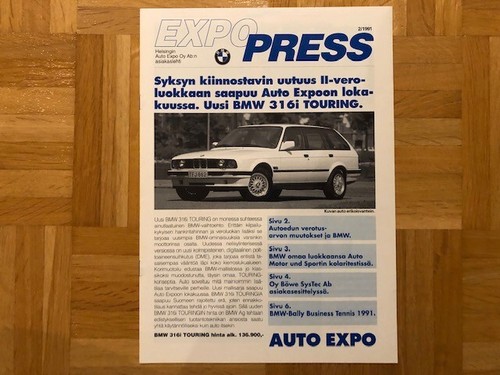 Bmw magazine expo press e30 - bmw,