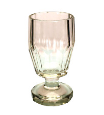 Fuß Glas Schlesien Historismus geschliffen facettiertes Glas - 19421 –