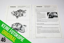 Pierburg 2EE 2E-E Vergaser Opel Kadett Omega Kadett Handbuch Heft Fehlersuche