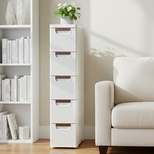 Nischenschrank schmal Rollen Nischenregal 19cm breit Nischenwagen 4/5 Schubladen