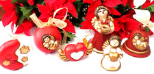 Paket 6 x Thun Bozener Weihnachtsdeko Engel Christbaumschmuck Glocke Kugel