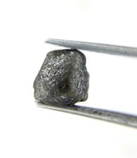 Afrikanischer Grobem Diamant 1.57tcw Schwarz Funkelnde Natur Irregular Form für
