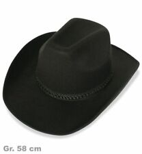 Cowboyhut schwarz, Gr. 58 cm