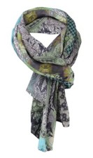 Designer Schal in türkis