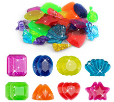 24x bunte tauch edelsteine - tauch,