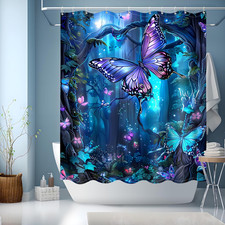 Duschvorhang Blau,Duschvorhang