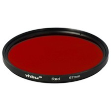 Universal Farbfilter für Kamera Objektive mit 67mm Filtergewinde - Rot