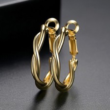 Damen Ohrringe Klapp Creolen