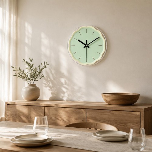 Blumenförmige wanduhr lautlos - blumenförmige,