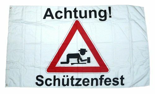 Flagge fahne achtung - flagge,