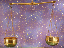 Blumenampel antik Messing Blumenwaage Waage Blumenübertopf Höhe 50, Breite 45