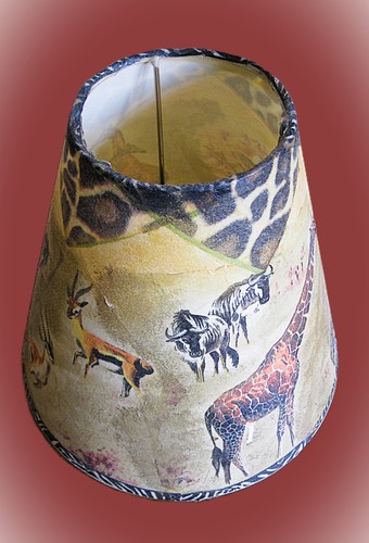 Lampenschirm afrikatiere - lampenschirm, "afrikatiere"