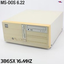 COMPUTER GEOSOFT BRENDER+KRAFT INTEL 80386 386 SX 20MHZ PC MS-DOS 6.22 VINTAGE