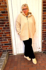 Damen Teddyjacke Wolljacke mit