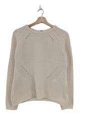 BODEN Grobstrickpullover Damen Pullover Gr. DE 38 wollweiß Casual-Look