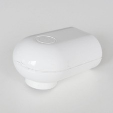 Magnetischer Seifenhalter weiß Kunststoff, Wandmontage Magnet - vintage