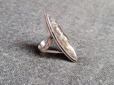 eleganter alter 925er Silber-Ring - Perlmutt, Vintage, Retro, Art Deco, Rarität