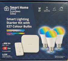LIVARNO Home Starter Kit inkl. Gateway & FB + 3 Leuchtmittel Zigbee Smart Home