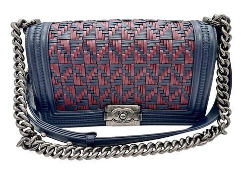 Chanel boy bag medium - chanel, blau