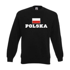 Sweatshirt POLEN (Polska), Flagshirt, Fanshirt Pullover Fan Pulli (WMS02-48c)