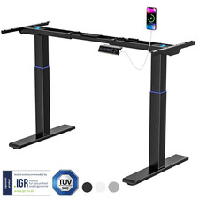 Höhenverstellbarer Schreibtisch Gestell Elektrisch Dual-Motor 2-Fach-Teleskop