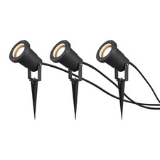 Trio Lighting Außenstrahler Ubangi Gartenleuchte Lampe Erdspieß 3er anthrazit369