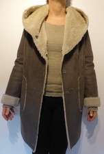 Wintermantel in Wildlederoptik