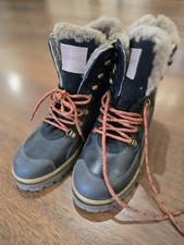 Bisgaard David Kinder Unisex Winterstiefel mit Lammfell Gr40  Braun  NEU!