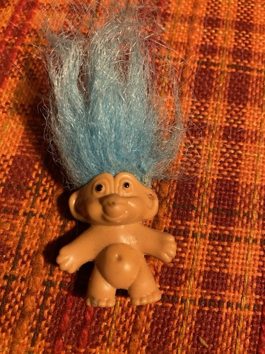 Vintage mini troll - puppe, mit
