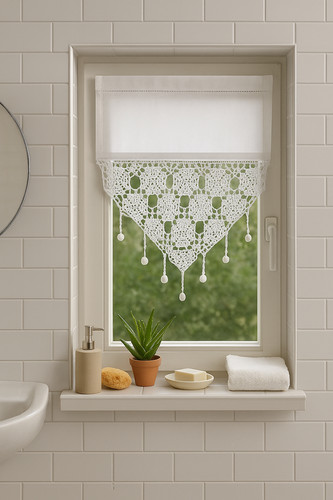 Fenstervorhang aus baumwolle - aus,